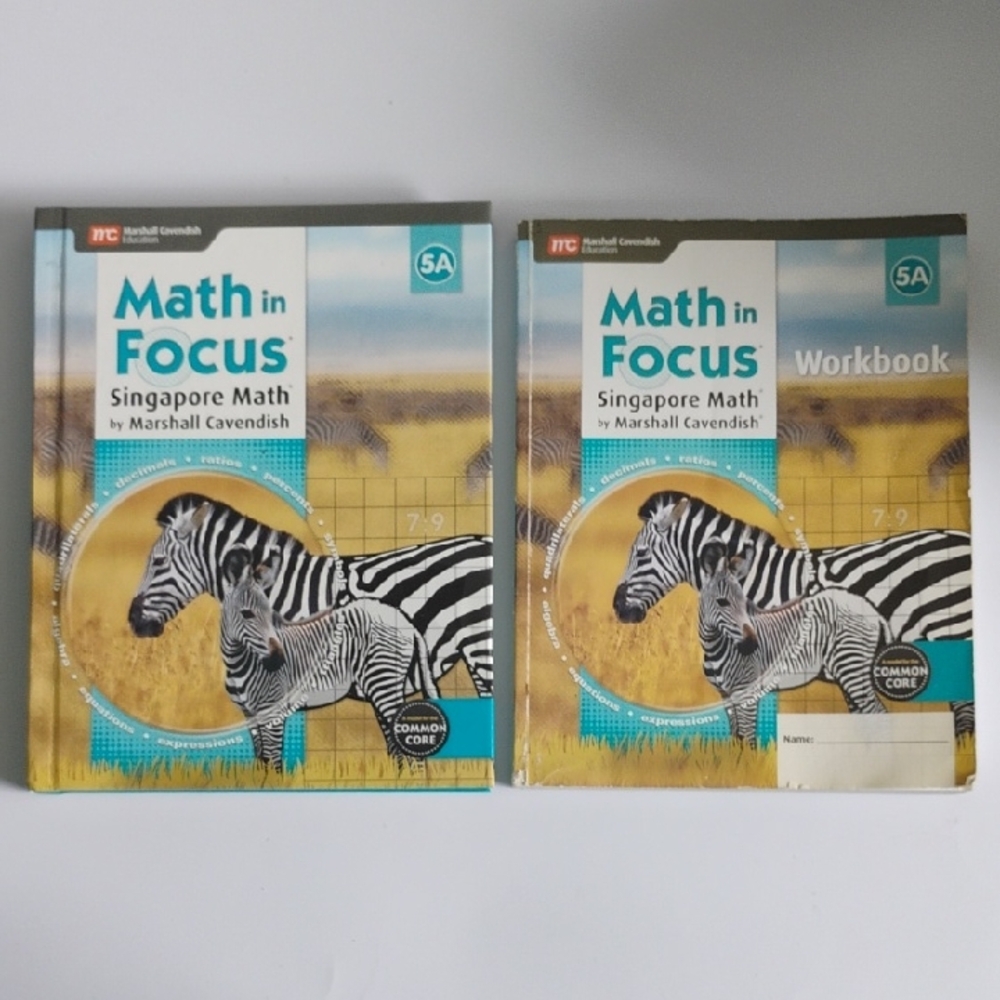 5A Singapore Math Common Core Math in Focus Book Set by Marshall Cavendish